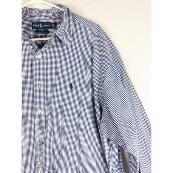 VTG Ralph Lauren Blake Shirt Mens XL Check Classic Pony Button Down Cotton - Picture 2 of 7
